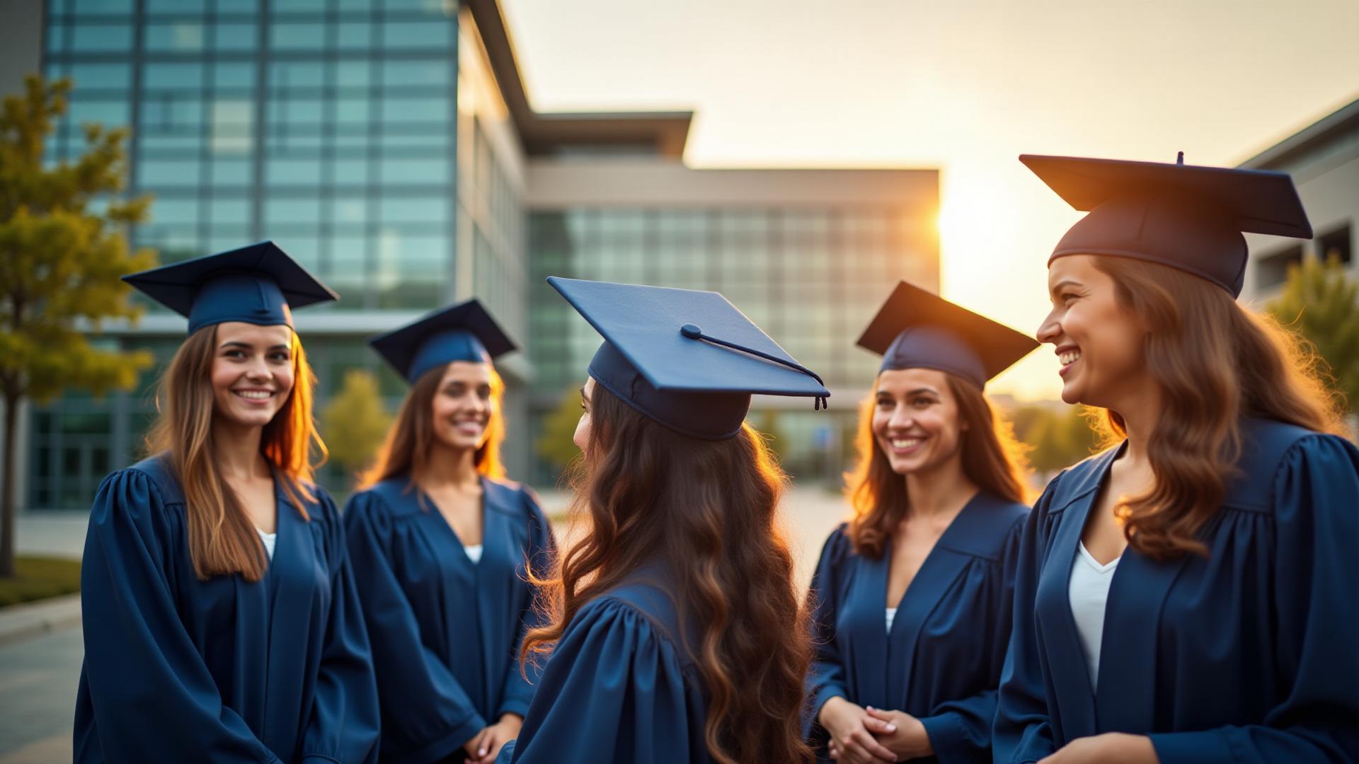 Graduate students celebrating success